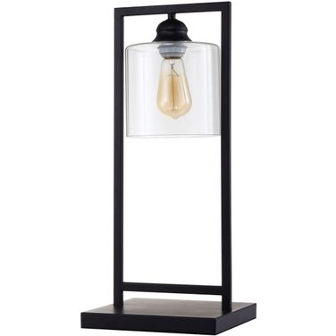 Zoe 6" Black Table Lamp