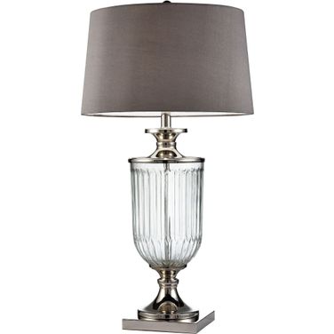 Ira 32.5" Chrome Metal Table Lamp
