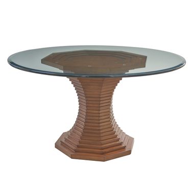 La Costa Cabrillo 72 Inch Glass Top Dining Table In Clear