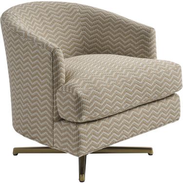 La Costa Graves Swivel Chair In Brass