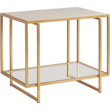 La Costa Pinnacle End Table In Gold