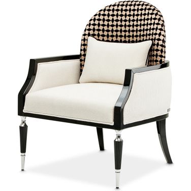La Francaise Accent Chair In Cafe Black