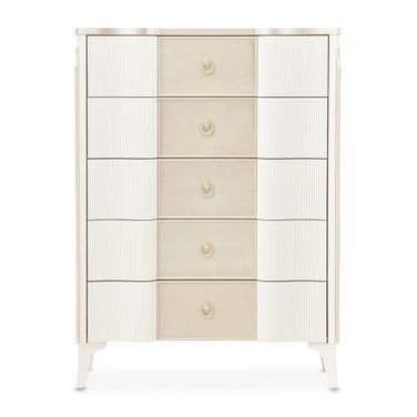 La Marisia 5-Drawer Chest In Creamy Pearl