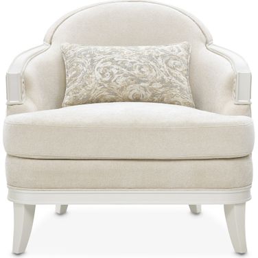 La Marisia Chenille Matching Chair In Creamy Pearl
