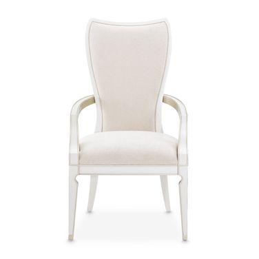 La Marisia Dining Arm Chair Set of 2 In Creamy Pearl