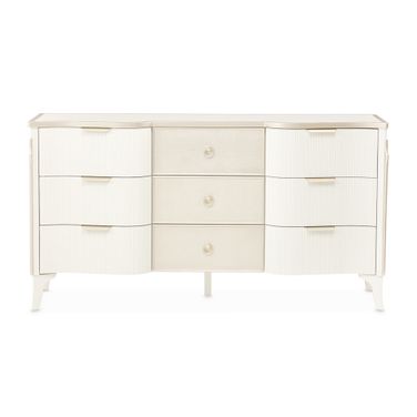 white christmas dresses Terra 6 Drawers Dresser And White Cream Oak Nightstands Sets main image 1