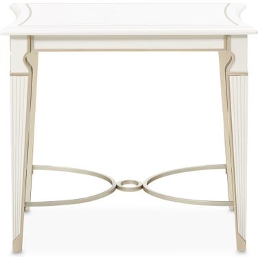 La Marisia End Table In Creamy Pearl