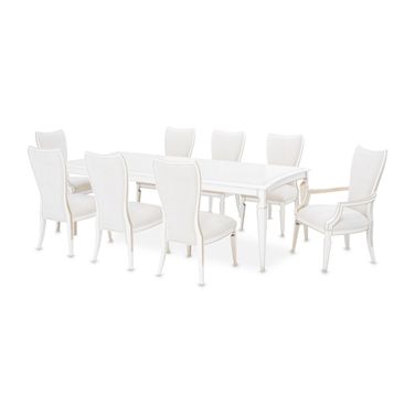La Marisia Rectangular Dining Room Set In Creamy Pearl