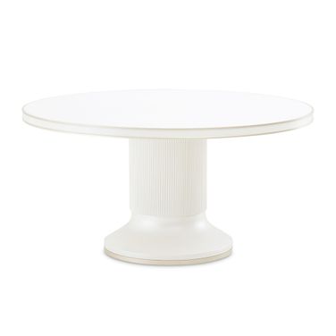La Marisia Round Dining Table In Creamy Pearl