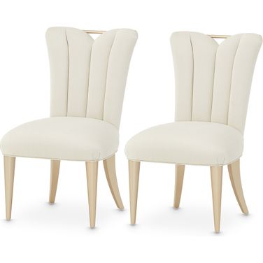 La Rachelle Dining Side Chair Set of 2 In Champagne