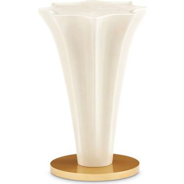 La Terrazza Chairside Table In Silver Mist