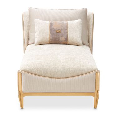 La Terrazza Chaise In Cappuccino and Light Champagne