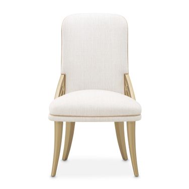 La Terrazza Dining Side Chair Set of 2 In Creamy Pearl and Shell