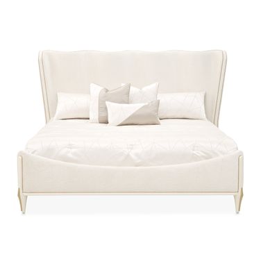 La Terrazza King Panel Bed In Creamy Pearl and Starlight