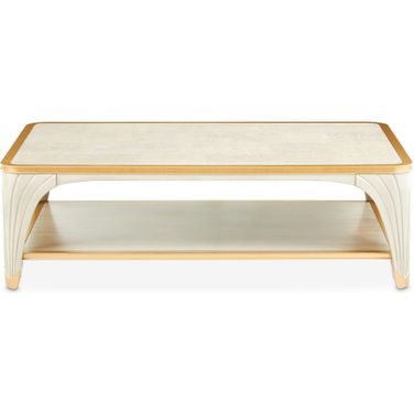 La Terrazza Rectangular Cocktail Table In Silver Mist