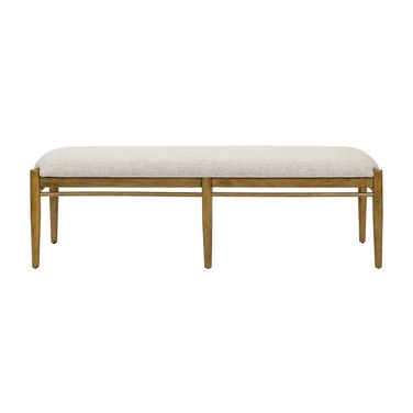 Lachlan Wood Dining Table Bench In Brown