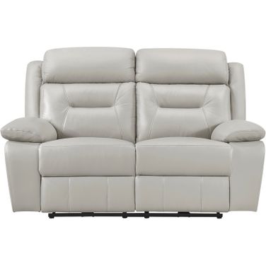 Laconia Power Double Reclining Love Seat In Gray