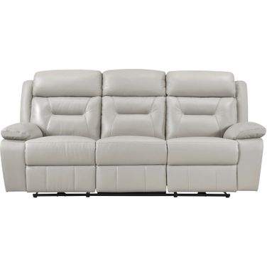 Laconia Power Double Reclining Sofa In Gray