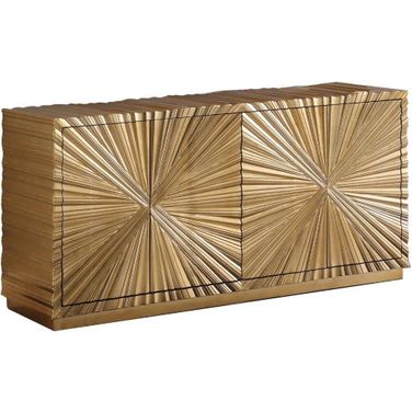 Lacy Metallic Gold Sheen Sideboard