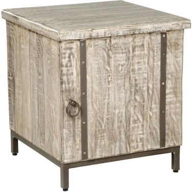 Laddford Whitewash 1 Door Accent Cabinet