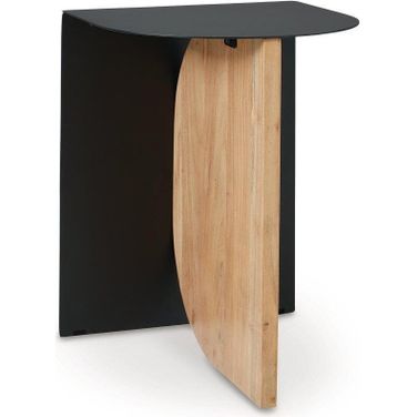 Ladgate Accent Table In Black and Natural