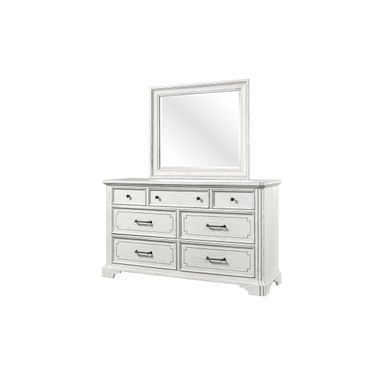 Lafayette II 7 Drawer Dresser in White Mist