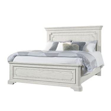 Lafayette II King Panel Bed in White Mist