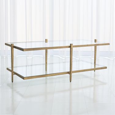 Laforge Cocktail Table In Antique Gold