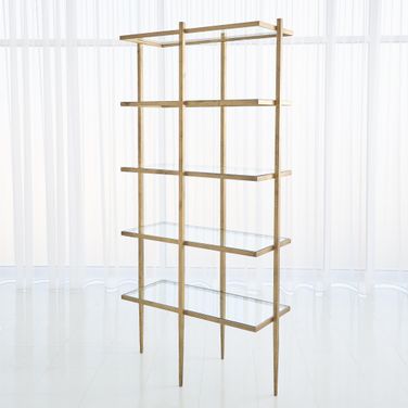 Laforge Etagere In Antique Gold