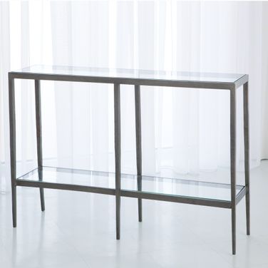 Laforge Iron Console In Braised Brass