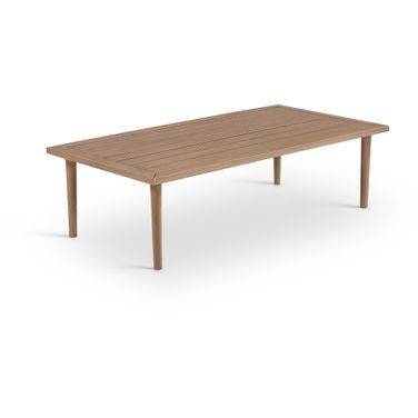 Laguna Aluminum Outdoor Patio Coffee Table In Natural