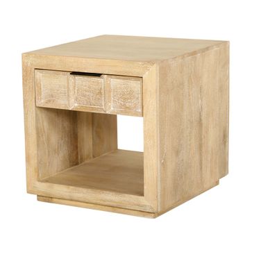 Laguna End Table In Bleached Natural