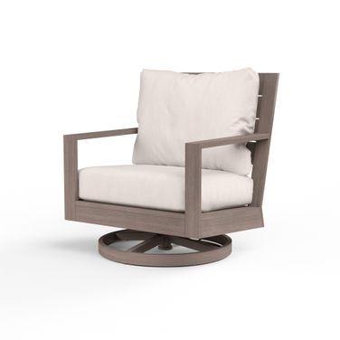 Laguna Swivel Club Rocker in Canvas Natural