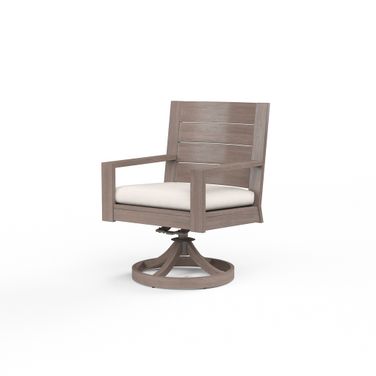 Laguna Swivel Dining Chair in Canvas Natural