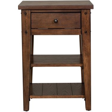 Lake House Brown Chair Side Table