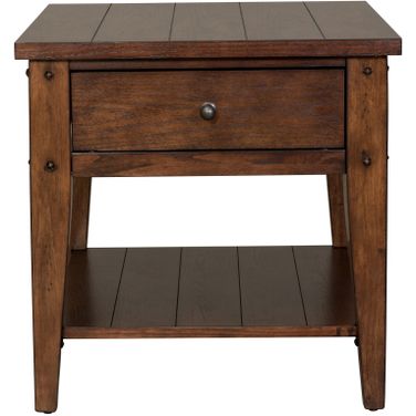 Lake House Brown End Table