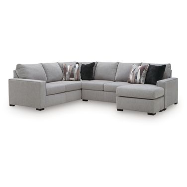 Lakepoint 2-Piece Sectional with RAF Chaise In Nickel