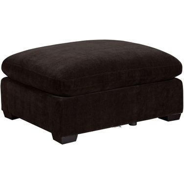 Lakeview Upholstered Ottoman Dark Chocolate