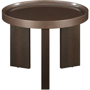 Lakita End Table In Blackish Green and Dark Blond