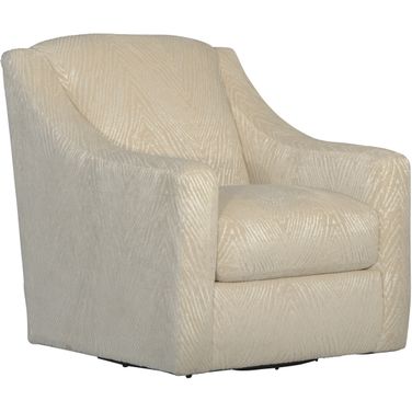 Lamar Swivel Chair In Cream