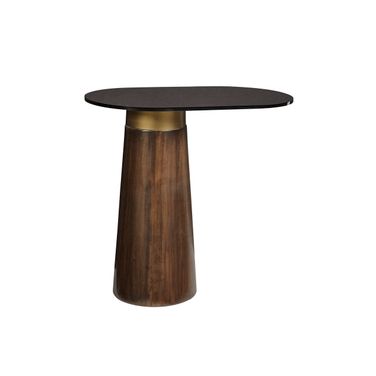 Lamont Side Table In Black and Brown
