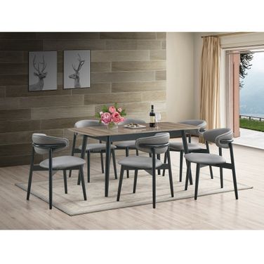 Lanae Dining Room Set In Natural and Black