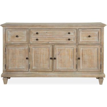 Lancaster Dovetail Grey Wood Buffet KD
