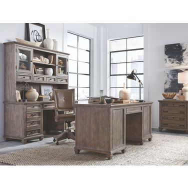 Lancaster Dovetail Grey Executive Home Office Set