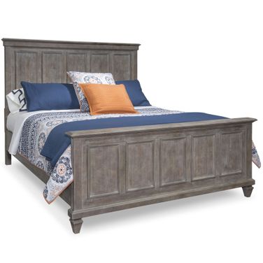 Lancaster Queen Panel Bed In Dovetail Gray