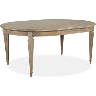 Lancaster Dovetail Grey Wood Round Dining Table KD