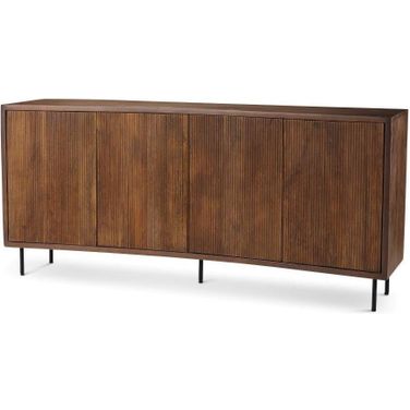 Lance Medium Brown Solid Wood Sideboard