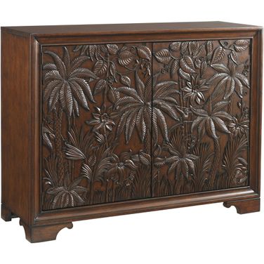 Royal Kahala Balboa Carved Door Chest In Sumatra