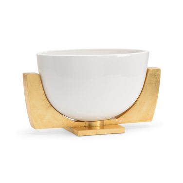 Lander Bowl In Cream and Gold