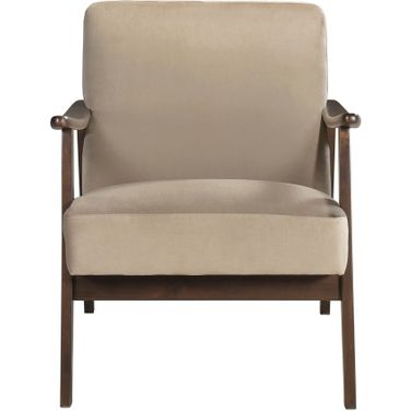 Landers Accent Chair In Brown and Walnut